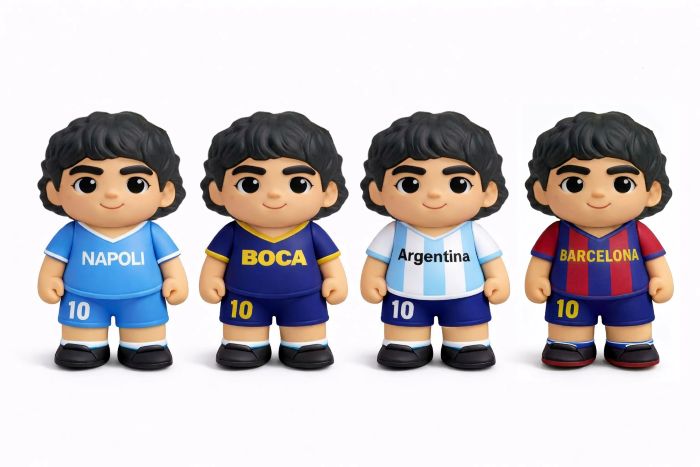 MARADONA Squishy 12cm (In blind bag x cm) In espo da 12pz 4ass…x12…x144
